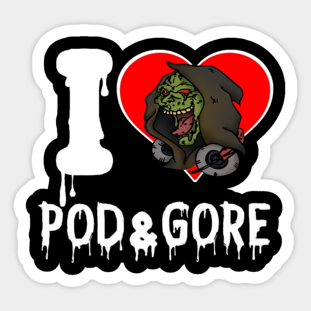 I <3 Pod & Gore Sticker by PodandGore